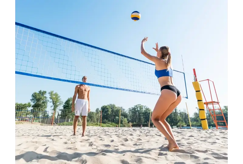 best resorts in cabo for spring break: Beach voleyball
