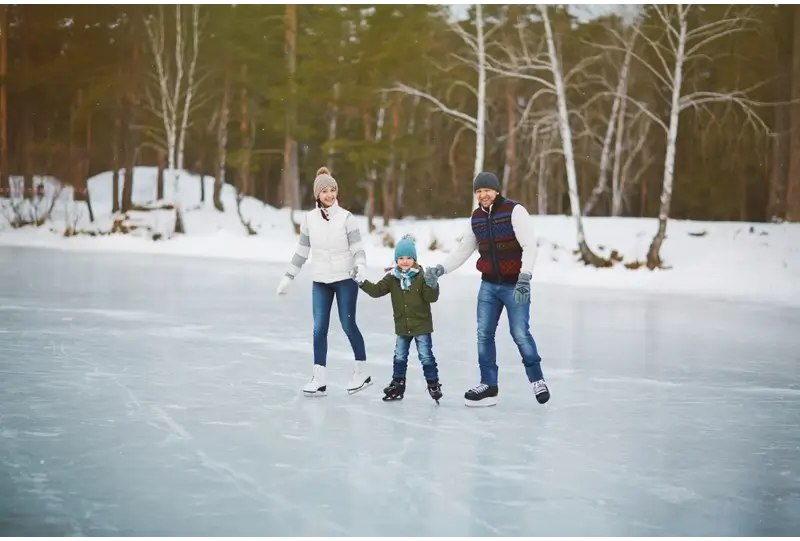Best Place to Visit for Christmas in USA: Ice Skating